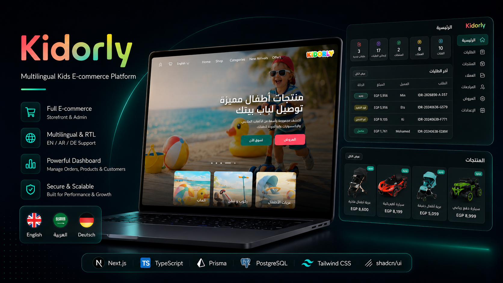 Kidorly – Multilingual Kids E-commerce Platform